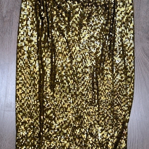 Luxury Vintage Knit Cashmere Sequins Maxi Dress -- Donna Karan - Picture 9 of 13